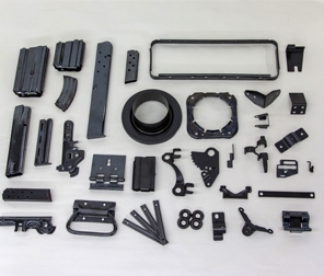 Assorted processed metal parts